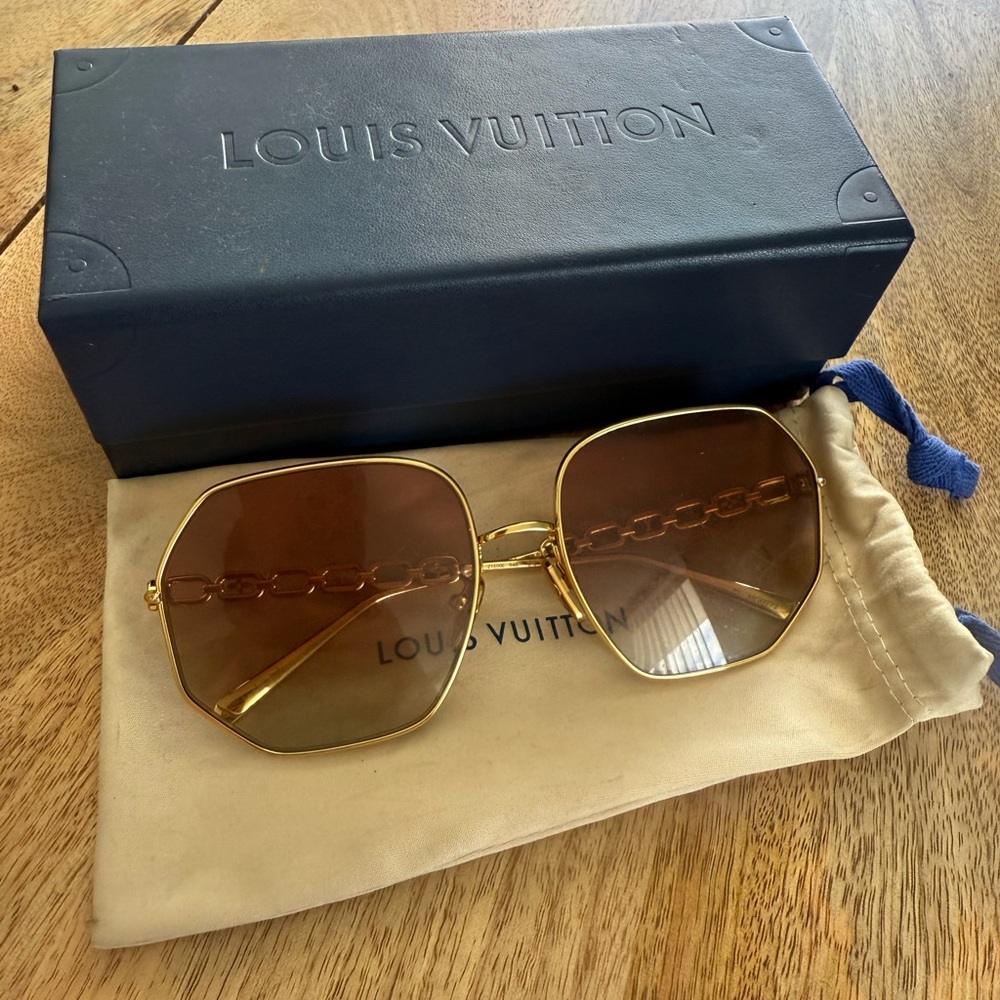 Louis Vuitton Gold Frame Sunglasses